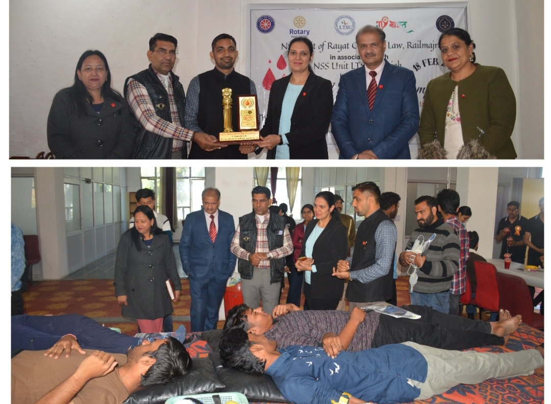 50 units of blood collected at blood donation camp.